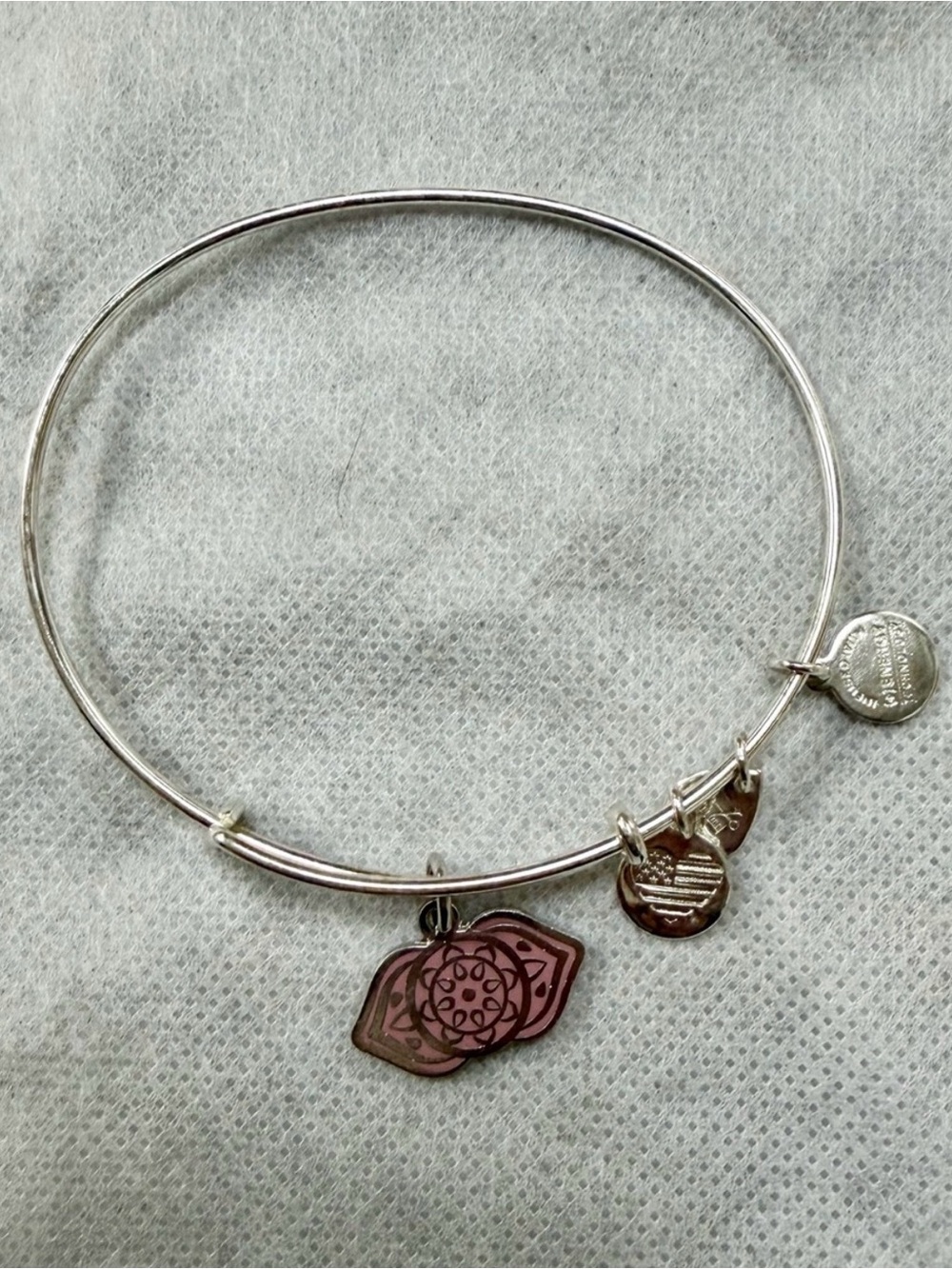Alex and Ani Sterling Silver Charm Bangle Bracelet third eye chakra intuition